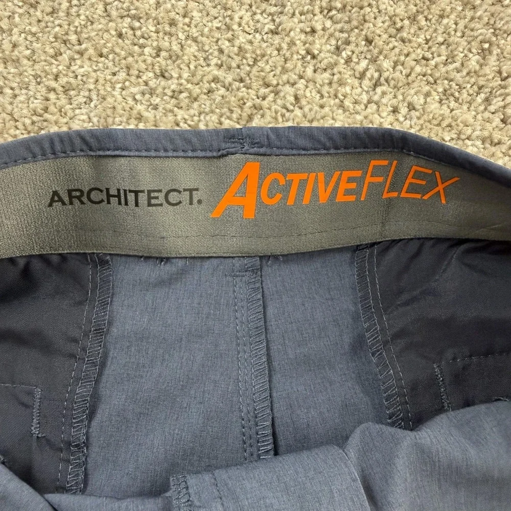 Architect Chino Shorts Mens 40 Blue ActiveFlex Stretch 9 Inseam Casual Summer